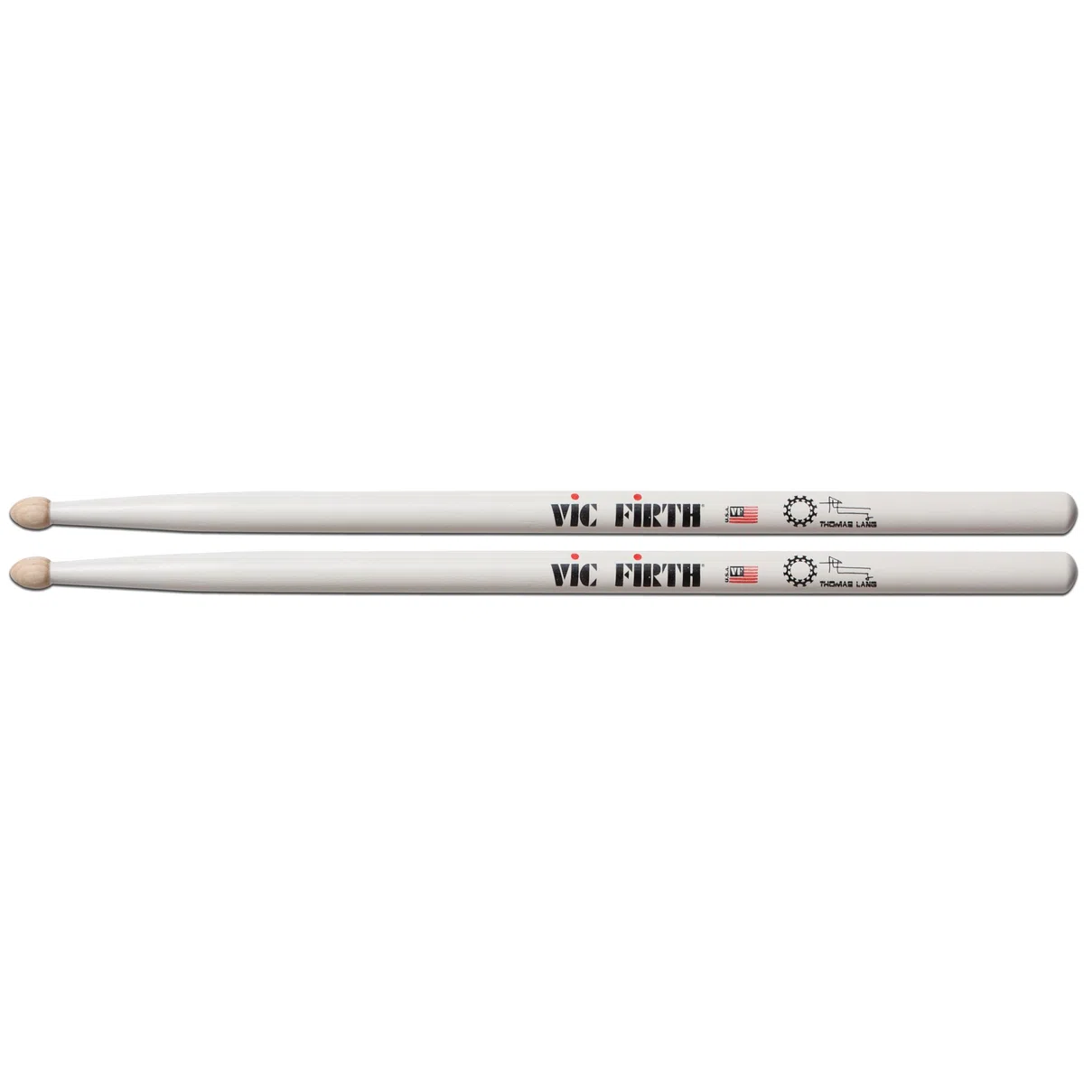 Vic Firth Thomas Lang Signature American Hickory Wood Tip Drumsticks (Packung mit 2)