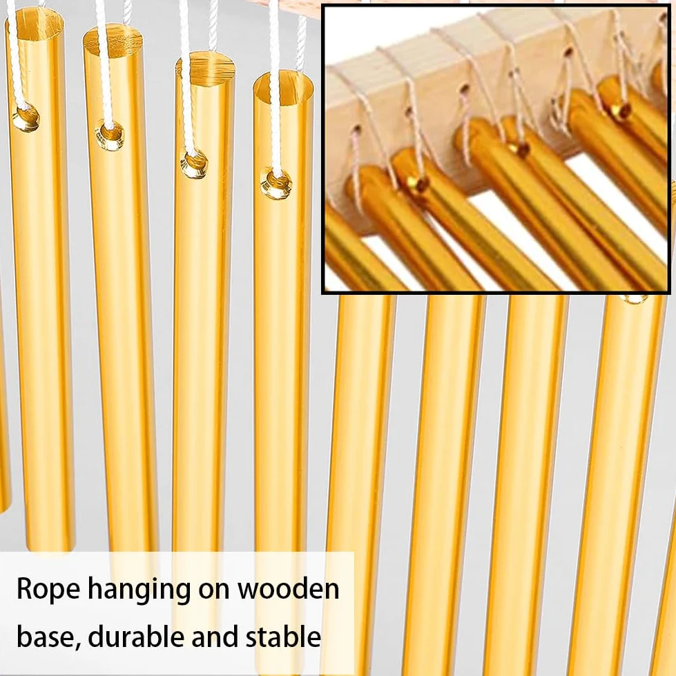 20 Töne Chime, Single Row Musik Percussion Instrumente, Wind Chime Tree mit Hammer, 20 Bars Metallisches Klangspiel, Windspiele, Windglocke für Musikmeditations-Yoga im Klassenzimmer Musikinstrument