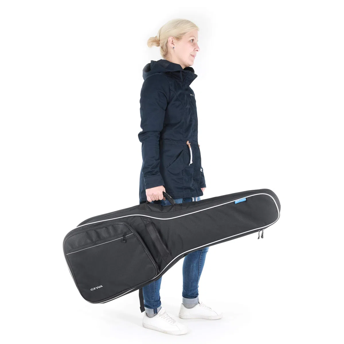 GEWA Gitarren Gig Bag Economy 12cm Polsterung für Konzertgitarre, E-Gitarre, Akustikgitarre, Westerngitarre, E-Bass, Akustikbass
