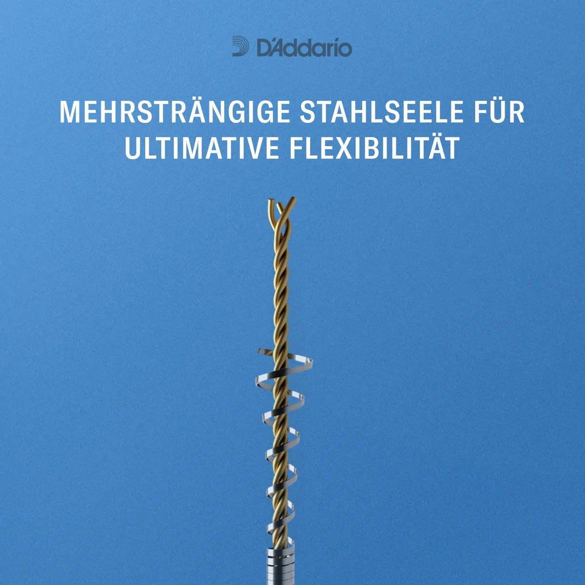 D'Addario H610-3/4H Helicore Kontrabass Saitensatz mehrfach verdrillter Stahlkern 3/4 Heavy