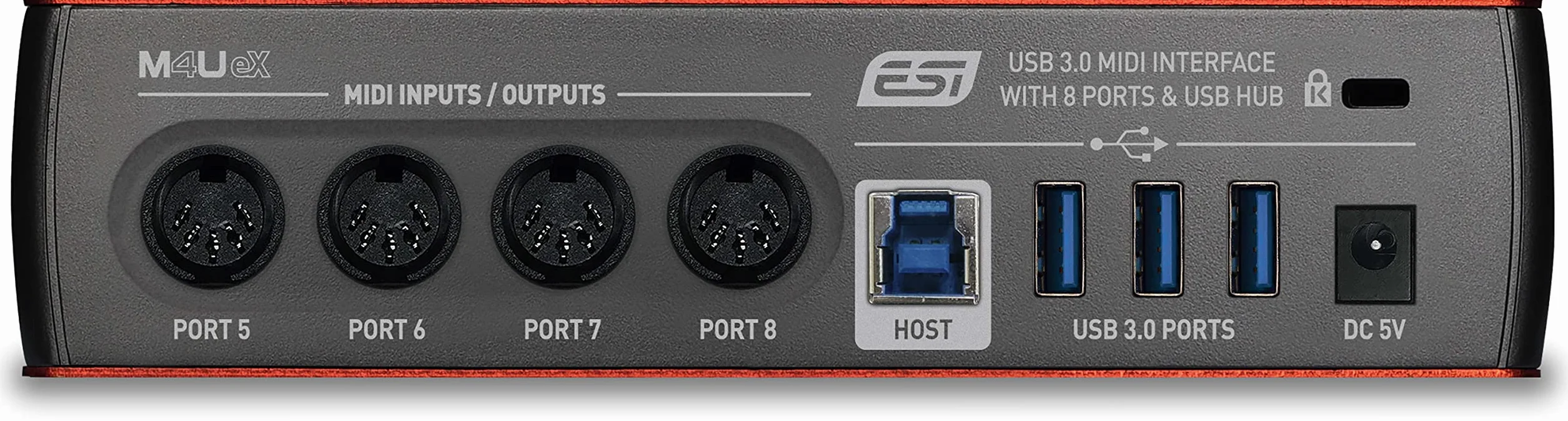 ESI M4U eX | 8-Port USB 3.0 MIDI-Interface mit USB Hub