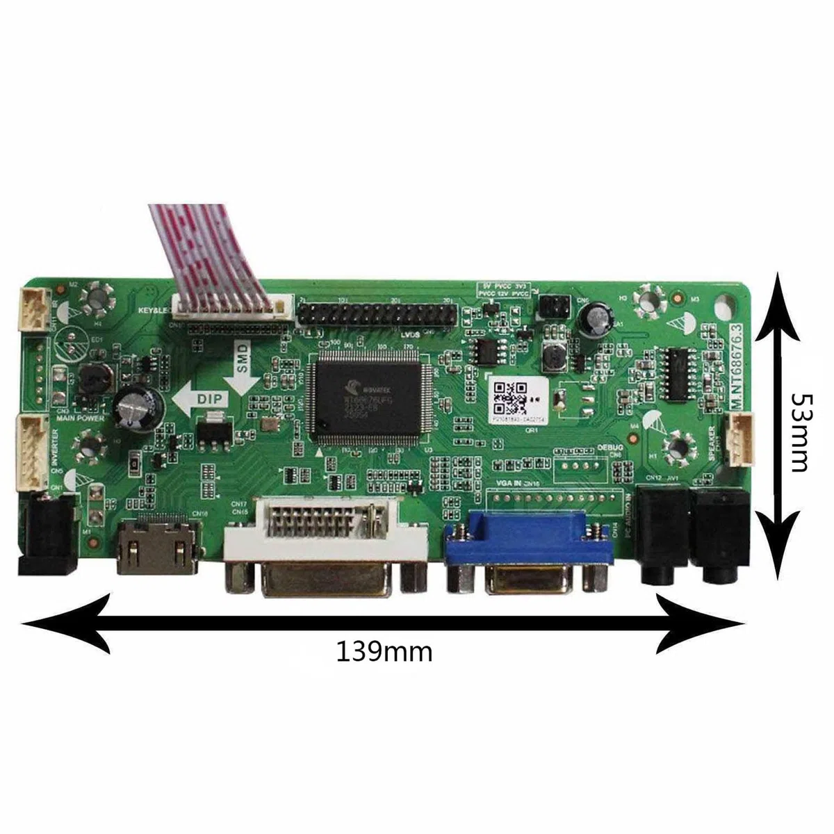 VSDISPLAY H/D VGA DVI LVDS Controller Board für 17 Zoll 1280x960 LCD | DV170YGZ-N10 DV170YGM-N10 4: 3 30Pin Gaming Marquee Bildschirm