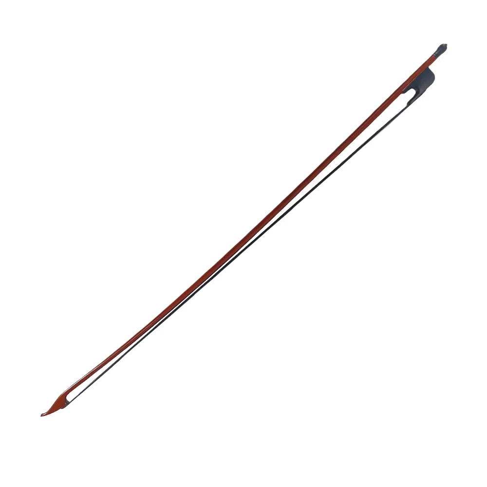 Yinfente Violinbogen 4/4 Full Size Brasilwood Barock Stil Natur Schwarz Bogen Pferdehaar Wellbalance