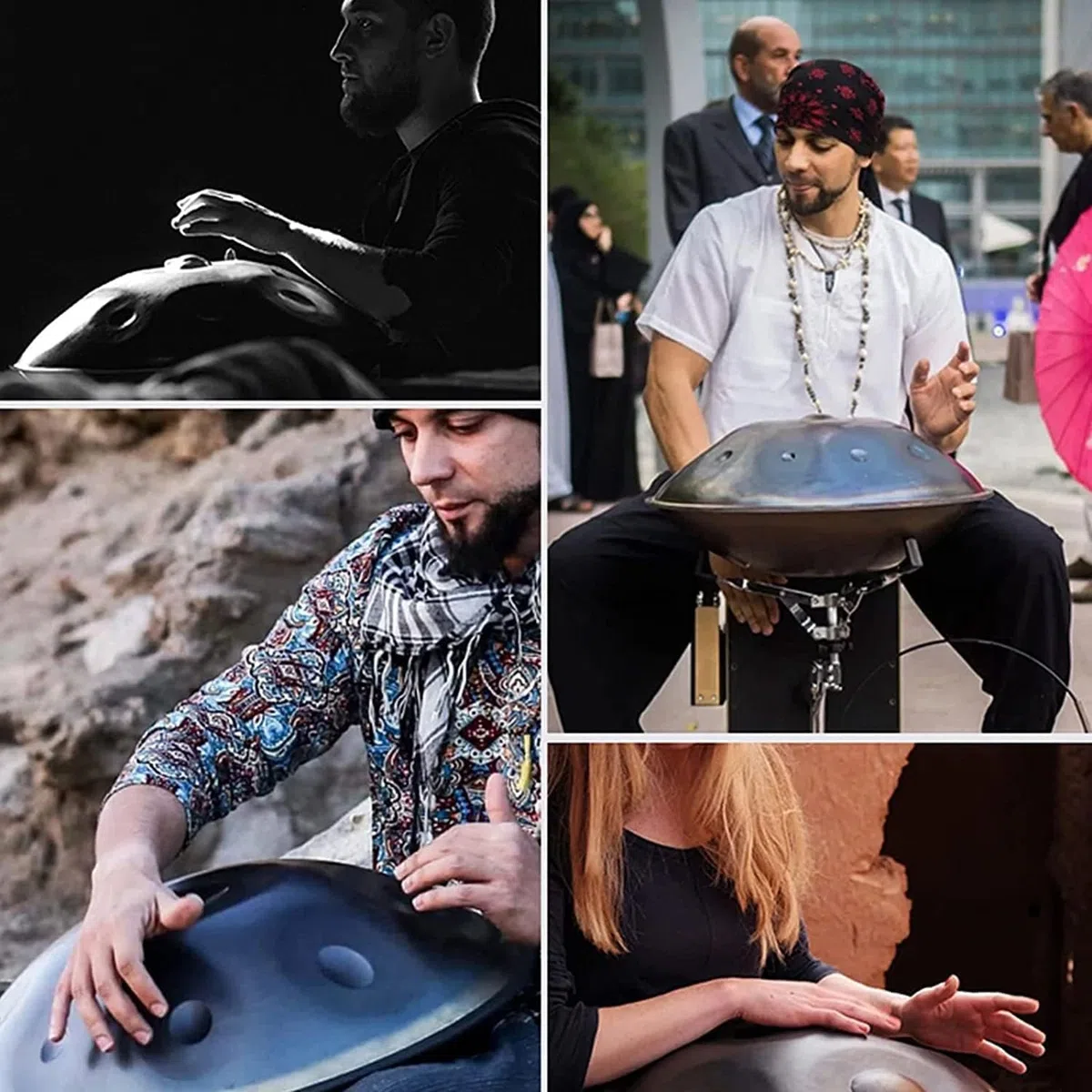Handpan Drum D-Moll 22 Zoll Stahl 12 Töne | Harmonische Percussion, Klangheilung, Meditation, Yoga