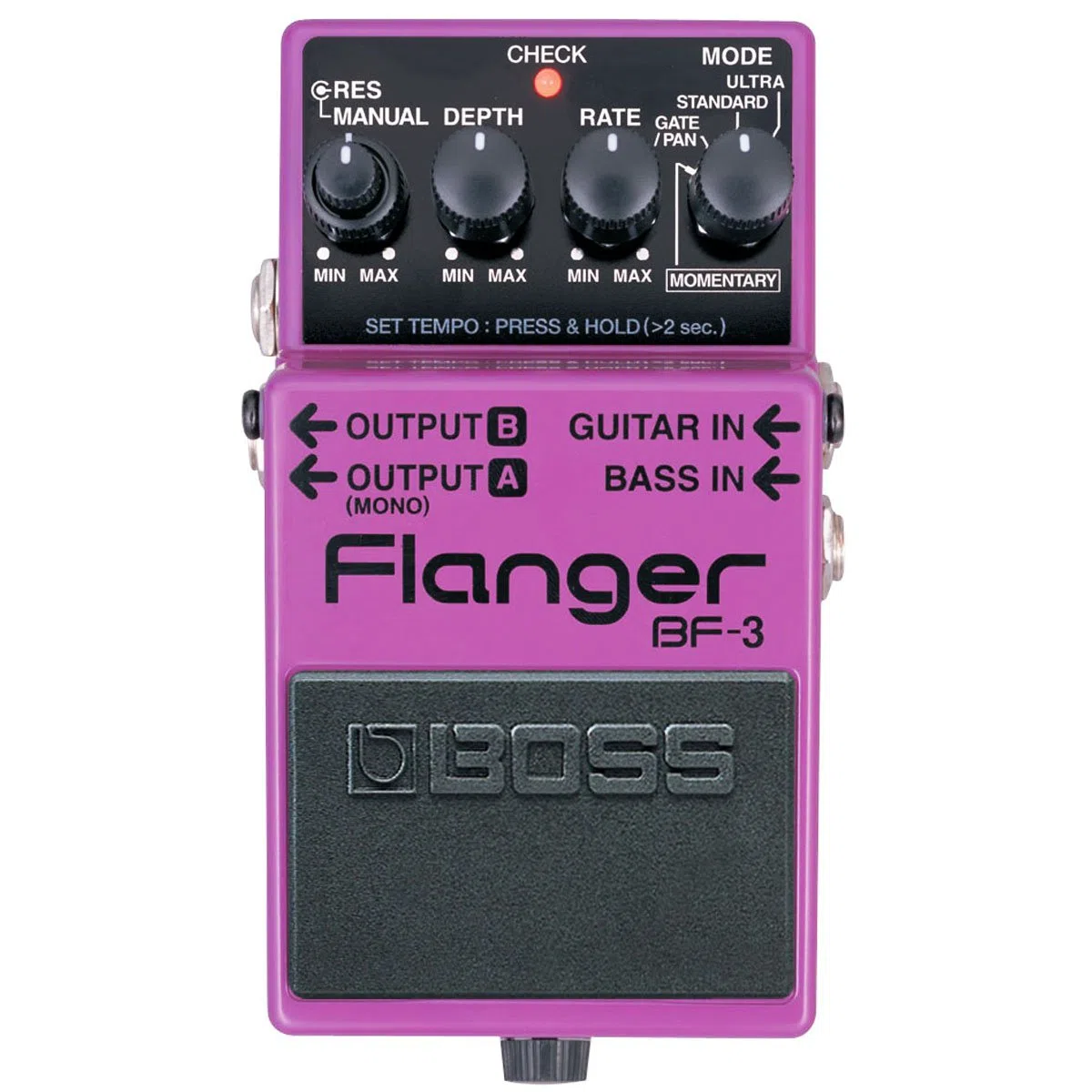 Boss BF-3 Flanger + keepdrum Gitarren-Kabel 3m
