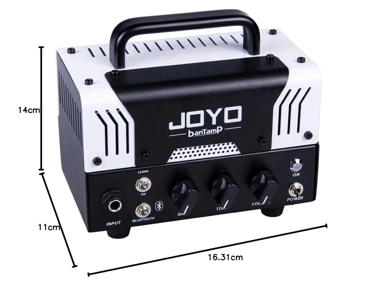 JOYO BanTamp Serie Mini Gitarren-Topteil 20W Hybrid Röhren 2-Kanal mit Bluetooth (Nur Kopf, Box benötigt)